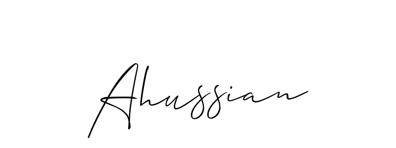 How to Draw Ahussian signature style? Allison_Script is a latest design signature styles for name Ahussian. Ahussian signature style 2 images and pictures png