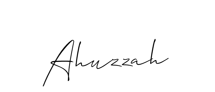 You should practise on your own different ways (Allison_Script) to write your name (Ahuzzah) in signature. don't let someone else do it for you. Ahuzzah signature style 2 images and pictures png