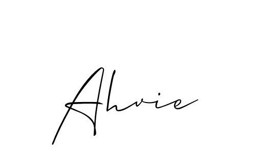 Best and Professional Signature Style for Ahvie. Allison_Script Best Signature Style Collection. Ahvie signature style 2 images and pictures png