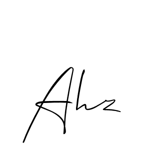 if you are searching for the best signature style for your name Ahz. so please give up your signature search. here we have designed multiple signature styles  using Allison_Script. Ahz signature style 2 images and pictures png