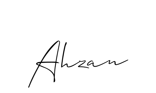Also You can easily find your signature by using the search form. We will create Ahzan name handwritten signature images for you free of cost using Allison_Script sign style. Ahzan signature style 2 images and pictures png