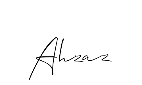 Allison_Script is a professional signature style that is perfect for those who want to add a touch of class to their signature. It is also a great choice for those who want to make their signature more unique. Get Ahzaz name to fancy signature for free. Ahzaz signature style 2 images and pictures png