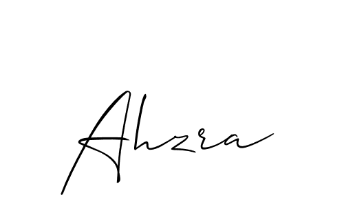 Allison_Script is a professional signature style that is perfect for those who want to add a touch of class to their signature. It is also a great choice for those who want to make their signature more unique. Get Ahzra name to fancy signature for free. Ahzra signature style 2 images and pictures png