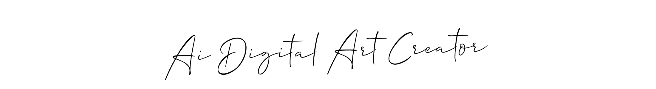 How to make Ai Digital Art Creator signature? Allison_Script is a professional autograph style. Create handwritten signature for Ai Digital Art Creator name. Ai Digital Art Creator signature style 2 images and pictures png