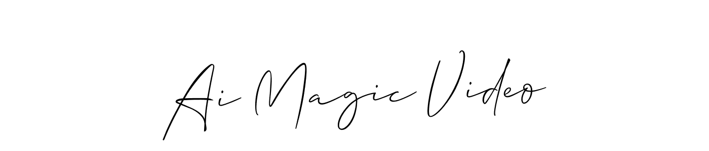 Make a beautiful signature design for name Ai Magic Video. Use this online signature maker to create a handwritten signature for free. Ai Magic Video signature style 2 images and pictures png