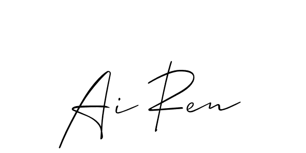 Once you've used our free online signature maker to create your best signature Allison_Script style, it's time to enjoy all of the benefits that Ai Ren name signing documents. Ai Ren signature style 2 images and pictures png