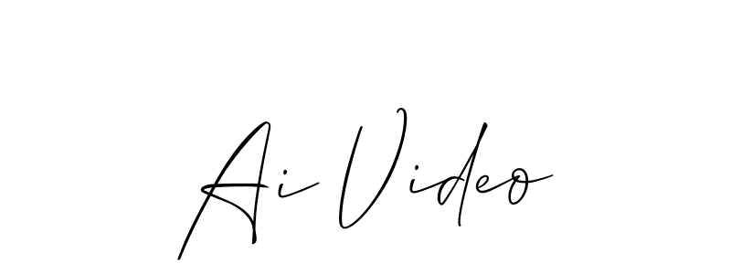 Check out images of Autograph of Ai Video name. Actor Ai Video Signature Style. Allison_Script is a professional sign style online. Ai Video signature style 2 images and pictures png