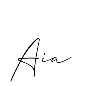 Similarly Allison_Script is the best handwritten signature design. Signature creator online .You can use it as an online autograph creator for name Aia. Aia signature style 2 images and pictures png