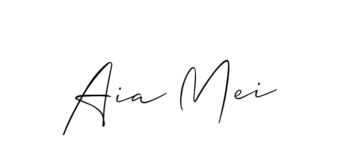 You can use this online signature creator to create a handwritten signature for the name Aia Mei. This is the best online autograph maker. Aia Mei signature style 2 images and pictures png