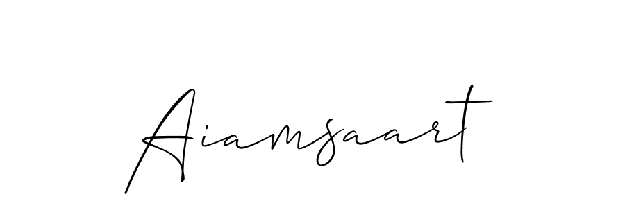 Create a beautiful signature design for name Aiamsaart. With this signature (Allison_Script) fonts, you can make a handwritten signature for free. Aiamsaart signature style 2 images and pictures png