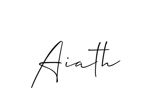 Make a short Aiath signature style. Manage your documents anywhere anytime using Allison_Script. Create and add eSignatures, submit forms, share and send files easily. Aiath signature style 2 images and pictures png