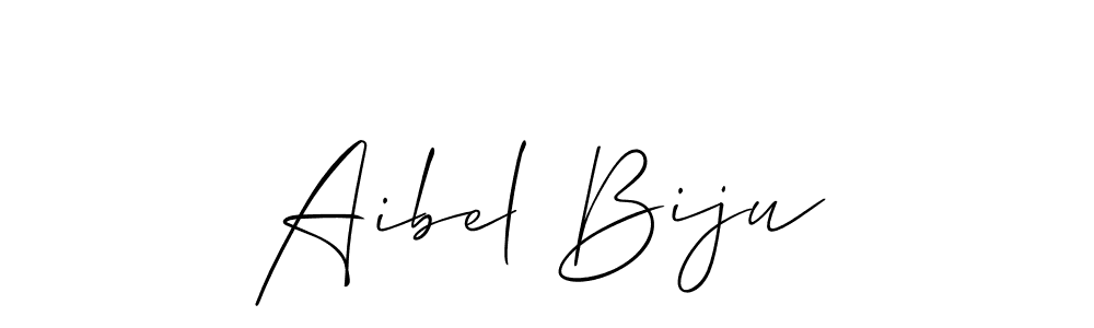 Use a signature maker to create a handwritten signature online. With this signature software, you can design (Allison_Script) your own signature for name Aibel Biju. Aibel Biju signature style 2 images and pictures png