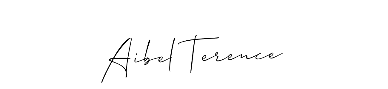 How to make Aibel Terence name signature. Use Allison_Script style for creating short signs online. This is the latest handwritten sign. Aibel Terence signature style 2 images and pictures png