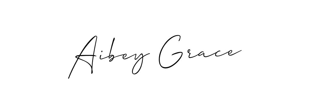 Aibey Grace stylish signature style. Best Handwritten Sign (Allison_Script) for my name. Handwritten Signature Collection Ideas for my name Aibey Grace. Aibey Grace signature style 2 images and pictures png