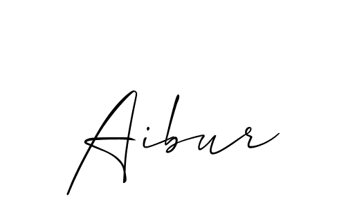 Make a beautiful signature design for name Aibur. With this signature (Allison_Script) style, you can create a handwritten signature for free. Aibur signature style 2 images and pictures png
