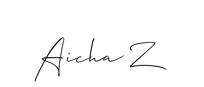 How to Draw Aicha Z signature style? Allison_Script is a latest design signature styles for name Aicha Z. Aicha Z signature style 2 images and pictures png