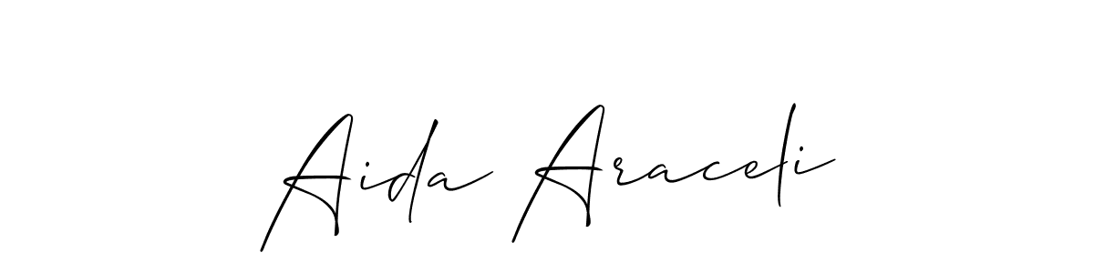How to Draw Aida Araceli signature style? Allison_Script is a latest design signature styles for name Aida Araceli. Aida Araceli signature style 2 images and pictures png