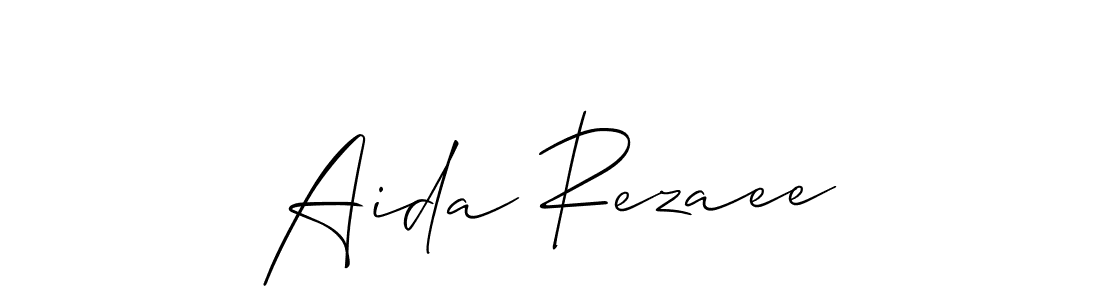 Also we have Aida Rezaee name is the best signature style. Create professional handwritten signature collection using Allison_Script autograph style. Aida Rezaee signature style 2 images and pictures png