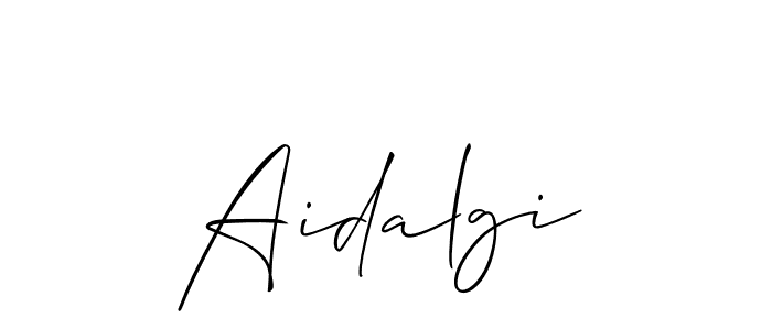 Aidalgi stylish signature style. Best Handwritten Sign (Allison_Script) for my name. Handwritten Signature Collection Ideas for my name Aidalgi. Aidalgi signature style 2 images and pictures png