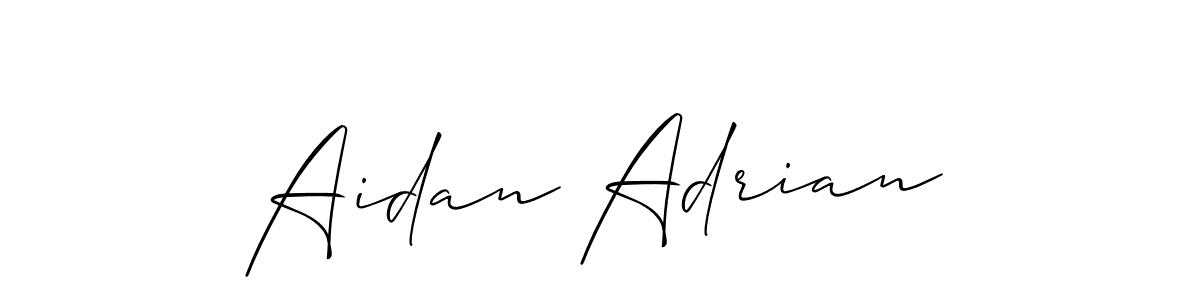 Also we have Aidan Adrian name is the best signature style. Create professional handwritten signature collection using Allison_Script autograph style. Aidan Adrian signature style 2 images and pictures png
