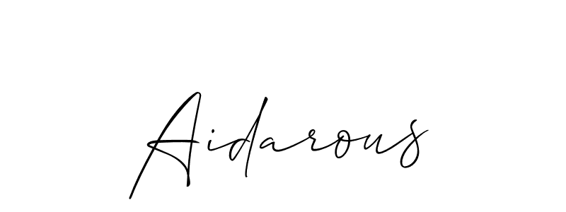 Make a short Aidarous signature style. Manage your documents anywhere anytime using Allison_Script. Create and add eSignatures, submit forms, share and send files easily. Aidarous signature style 2 images and pictures png