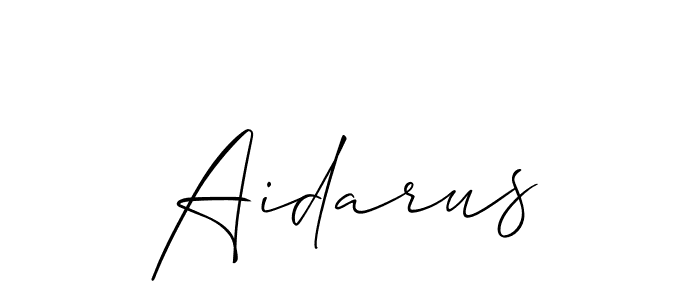 Make a beautiful signature design for name Aidarus. With this signature (Allison_Script) style, you can create a handwritten signature for free. Aidarus signature style 2 images and pictures png