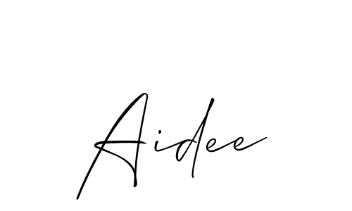 Allison_Script is a professional signature style that is perfect for those who want to add a touch of class to their signature. It is also a great choice for those who want to make their signature more unique. Get Aidee name to fancy signature for free. Aidee signature style 2 images and pictures png