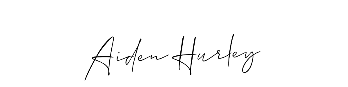How to make Aiden Hurley signature? Allison_Script is a professional autograph style. Create handwritten signature for Aiden Hurley name. Aiden Hurley signature style 2 images and pictures png