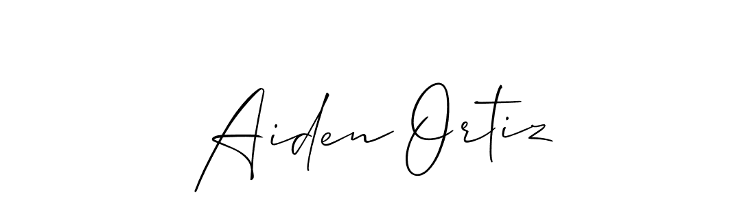 Also we have Aiden Ortiz name is the best signature style. Create professional handwritten signature collection using Allison_Script autograph style. Aiden Ortiz signature style 2 images and pictures png