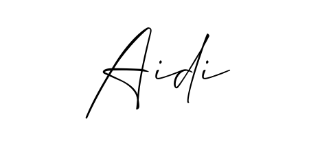 You should practise on your own different ways (Allison_Script) to write your name (Aidi) in signature. Don't let someone else do it for you. Aidi signature style 2 images and pictures png