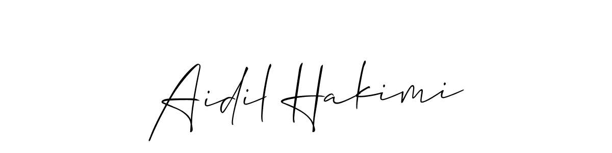 You can use this online signature creator to create a handwritten signature for the name Aidil Hakimi. This is the best online autograph maker. Aidil Hakimi signature style 2 images and pictures png
