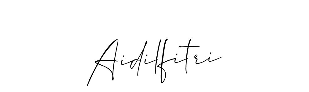 Also You can easily find your signature by using the search form. We will create Aidilfitri name handwritten signature images for you free of cost using Allison_Script sign style. Aidilfitri signature style 2 images and pictures png