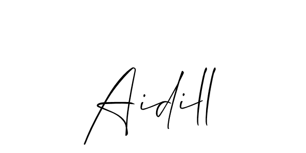 Make a beautiful signature design for name Aidill. Use this online signature maker to create a handwritten signature for free. Aidill signature style 2 images and pictures png