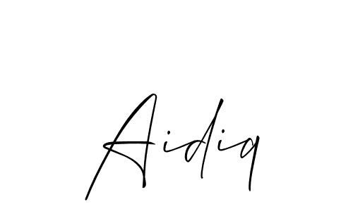 Make a short Aidiq signature style. Manage your documents anywhere anytime using Allison_Script. Create and add eSignatures, submit forms, share and send files easily. Aidiq signature style 2 images and pictures png
