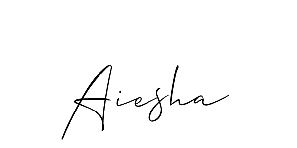 You should practise on your own different ways (Allison_Script) to write your name (Aiesha) in signature. don't let someone else do it for you. Aiesha signature style 2 images and pictures png