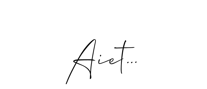 Make a beautiful signature design for name Aiet.... Use this online signature maker to create a handwritten signature for free. Aiet... signature style 2 images and pictures png