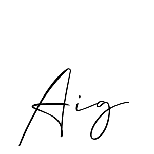 How to make Aig name signature. Use Allison_Script style for creating short signs online. This is the latest handwritten sign. Aig signature style 2 images and pictures png