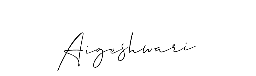 It looks lik you need a new signature style for name Aigeshwari. Design unique handwritten (Allison_Script) signature with our free signature maker in just a few clicks. Aigeshwari signature style 2 images and pictures png