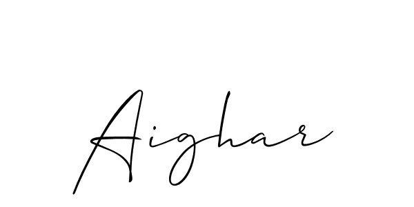 Make a beautiful signature design for name Aighar. With this signature (Allison_Script) style, you can create a handwritten signature for free. Aighar signature style 2 images and pictures png