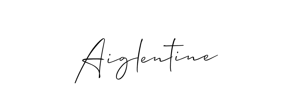 Make a beautiful signature design for name Aiglentine. With this signature (Allison_Script) style, you can create a handwritten signature for free. Aiglentine signature style 2 images and pictures png