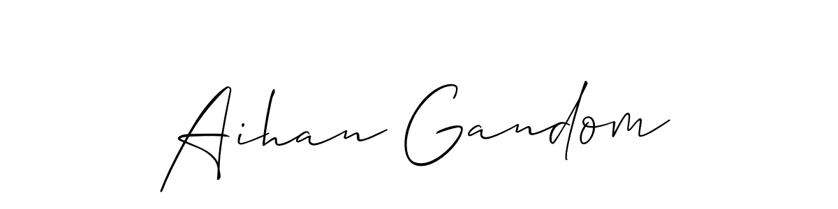 Once you've used our free online signature maker to create your best signature Allison_Script style, it's time to enjoy all of the benefits that Aihan Gandom name signing documents. Aihan Gandom signature style 2 images and pictures png