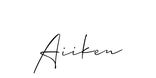 You can use this online signature creator to create a handwritten signature for the name Aiiken. This is the best online autograph maker. Aiiken signature style 2 images and pictures png