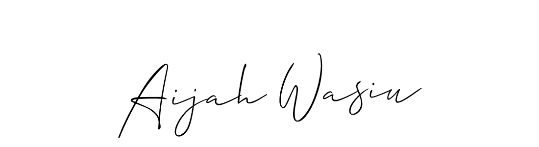 Similarly Allison_Script is the best handwritten signature design. Signature creator online .You can use it as an online autograph creator for name Aijah Wasiu. Aijah Wasiu signature style 2 images and pictures png