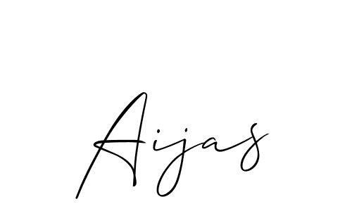 How to make Aijas name signature. Use Allison_Script style for creating short signs online. This is the latest handwritten sign. Aijas signature style 2 images and pictures png