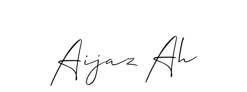 if you are searching for the best signature style for your name Aijaz Ah. so please give up your signature search. here we have designed multiple signature styles  using Allison_Script. Aijaz Ah signature style 2 images and pictures png