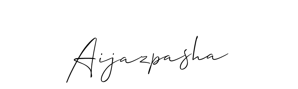 Also we have Aijazpasha name is the best signature style. Create professional handwritten signature collection using Allison_Script autograph style. Aijazpasha signature style 2 images and pictures png