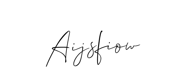 Similarly Allison_Script is the best handwritten signature design. Signature creator online .You can use it as an online autograph creator for name Aijsfiow. Aijsfiow signature style 2 images and pictures png