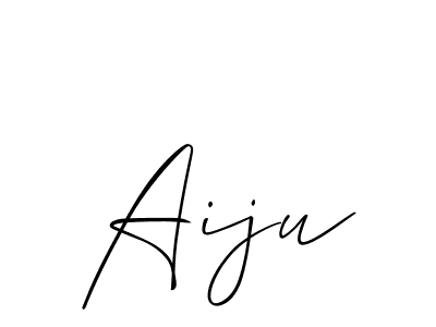 Best and Professional Signature Style for Aiju. Allison_Script Best Signature Style Collection. Aiju signature style 2 images and pictures png