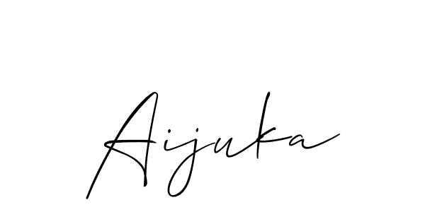 Also You can easily find your signature by using the search form. We will create Aijuka name handwritten signature images for you free of cost using Allison_Script sign style. Aijuka signature style 2 images and pictures png