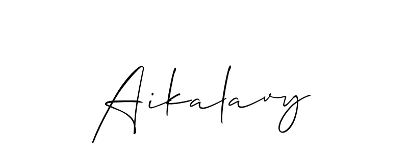 Allison_Script is a professional signature style that is perfect for those who want to add a touch of class to their signature. It is also a great choice for those who want to make their signature more unique. Get Aikalavy name to fancy signature for free. Aikalavy signature style 2 images and pictures png